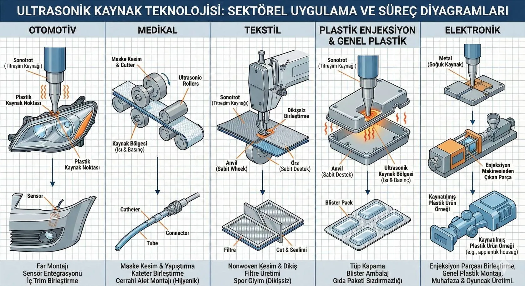 Ultrasonik Plastik Kaynak Makinesi BSUW-2020